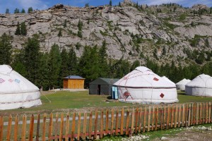 Yurts are the local nomadic preferred housing 