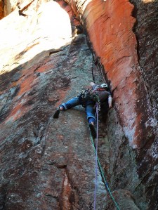 Darryl first ascent of Morass