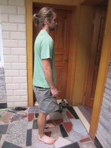 Bad climber posture (shoulders forward)