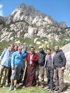 All of us with my monk friend Cheeka