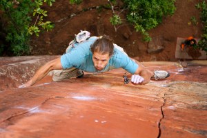 Raul Sauco did the second ascent of Air China 5.13c/d
